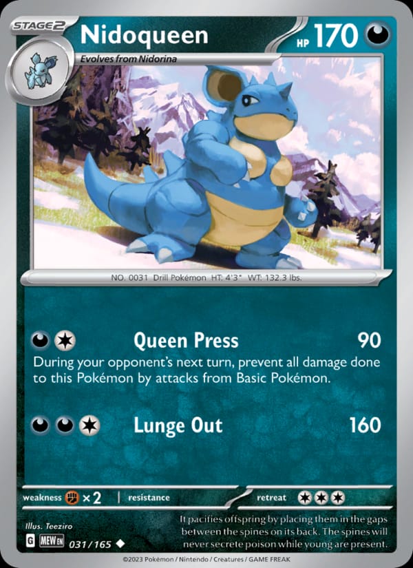 Nidoqueen, SV: Scarlet & Violet 151 · 031/165