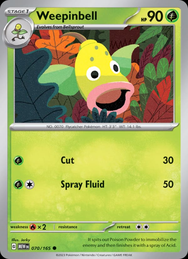 Weepinbell, SV: Scarlet & Violet 151 · 070/165