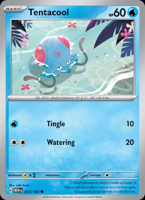 Tentacool, SV: Scarlet & Violet 151 · 072/165