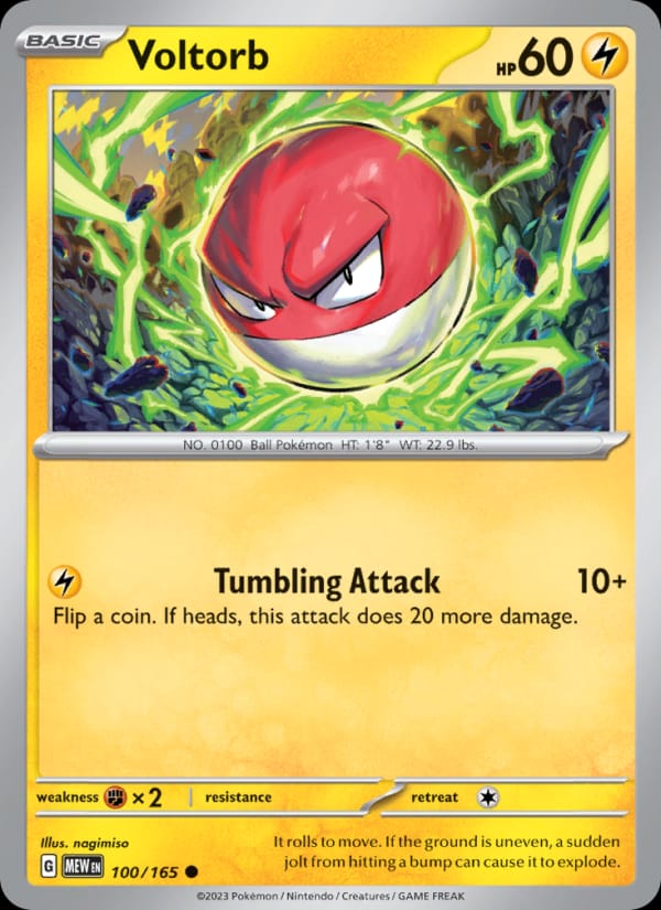 Voltorb, SV: Scarlet & Violet 151 · 100/165