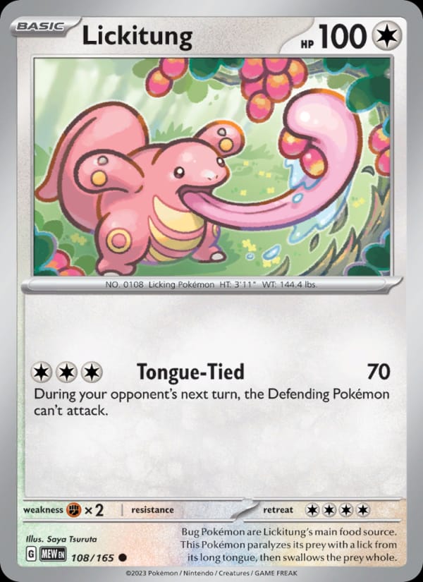 Lickitung, SV: Scarlet & Violet 151 · 108/165