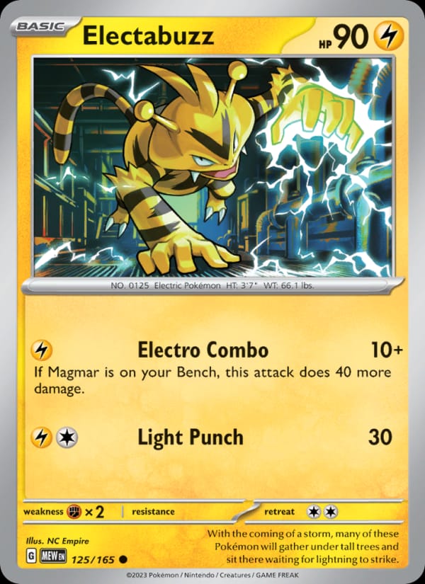 Electabuzz, SV: Scarlet & Violet 151 · 125/165