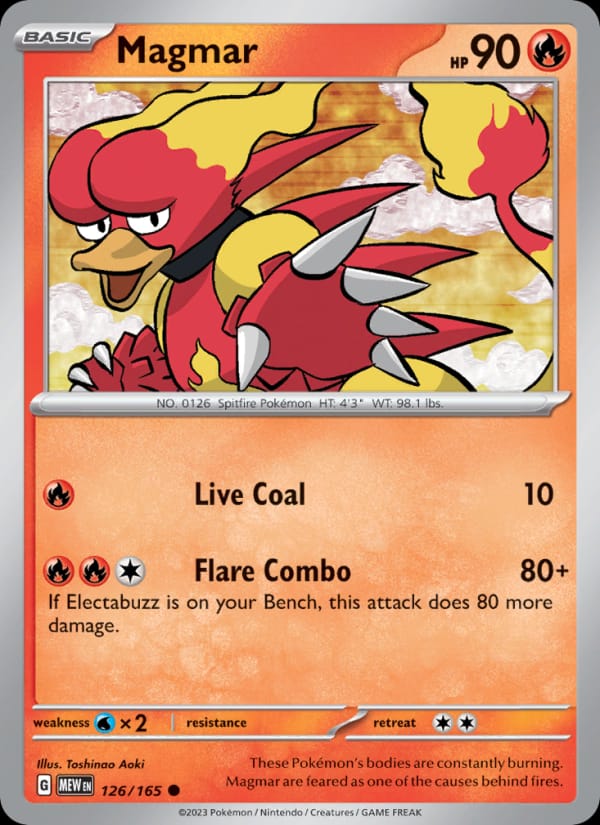 Magmar, SV: Scarlet & Violet 151 · 126/165