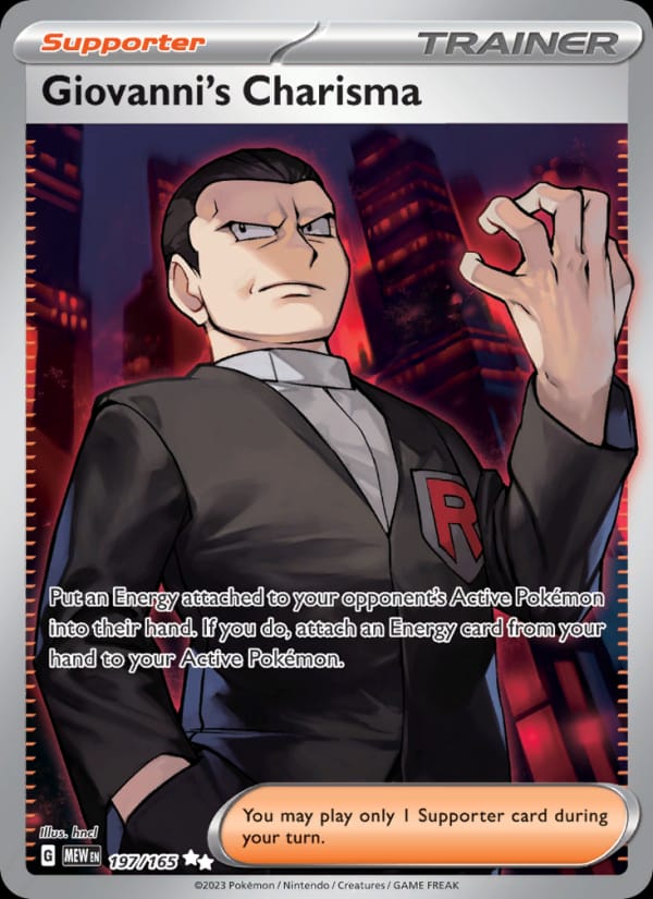 Giovanni's Charisma, SV: Scarlet & Violet 151 · 197/165