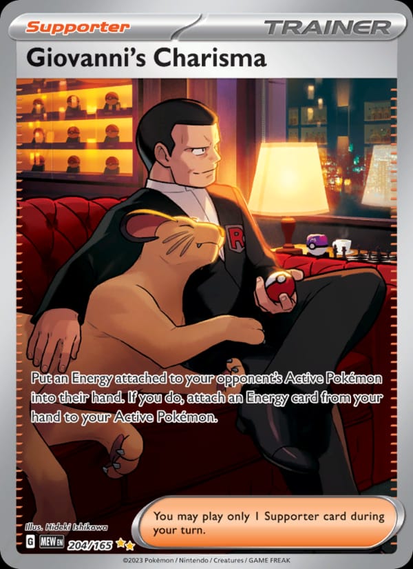 Giovanni's Charisma, SV: Scarlet & Violet 151 · 204/165