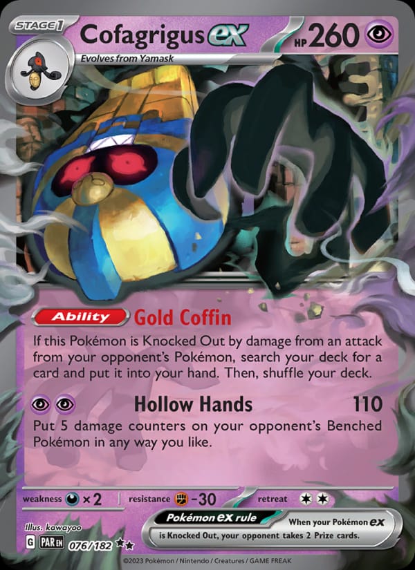 Cofagrigus ex, SV04: Paradox Rift · 076/182