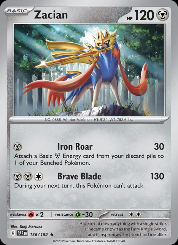 Zacian, SV04: Paradox Rift · 136/182