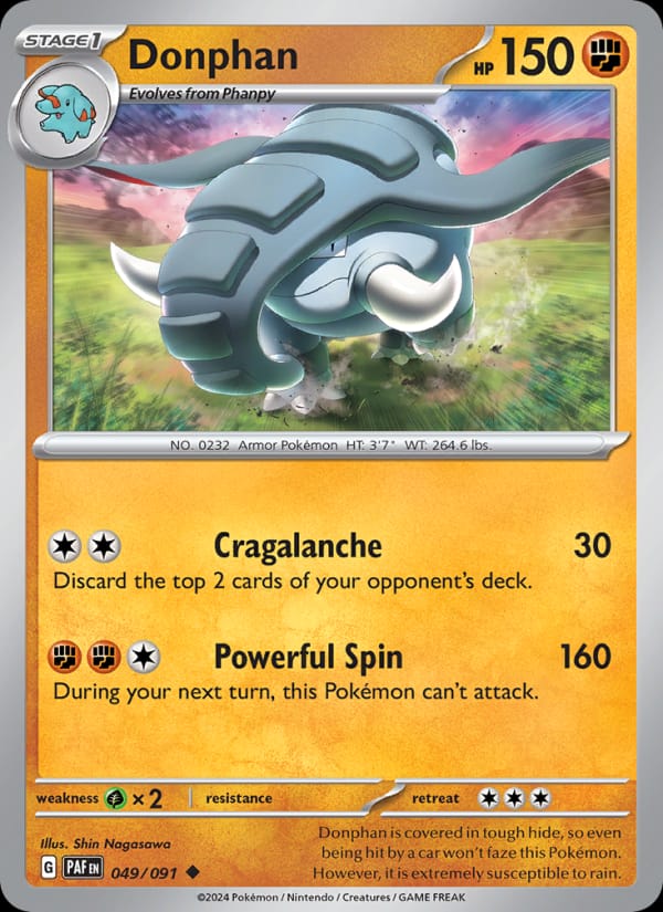 Donphan, SV: Paldean Fates · 049/091