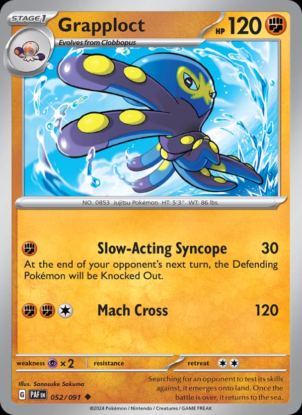 Grapploct, SV: Paldean Fates · 052/091