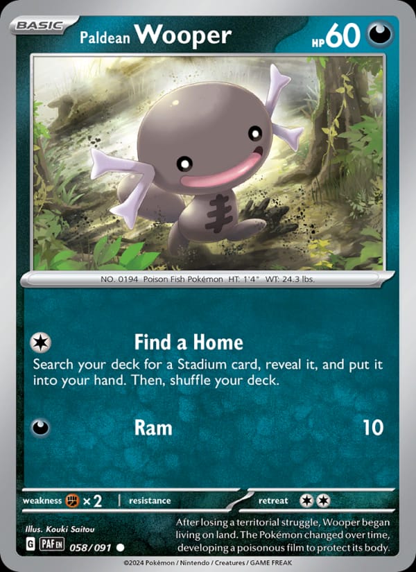 Paldean Wooper, SV: Paldean Fates · 058/091