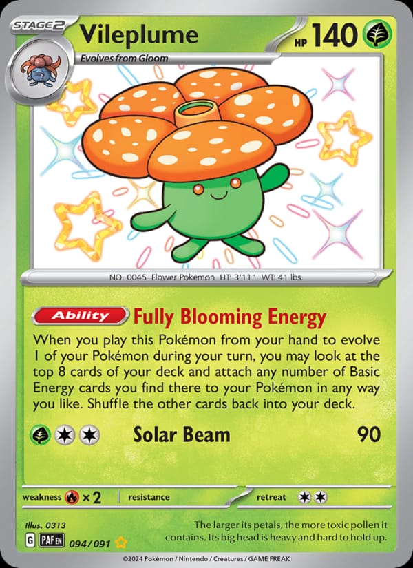 Vileplume, SV: Paldean Fates · 094/091