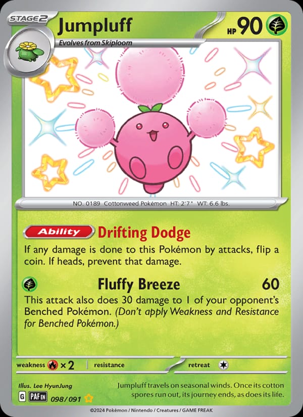 Jumpluff, SV: Paldean Fates · 098/091