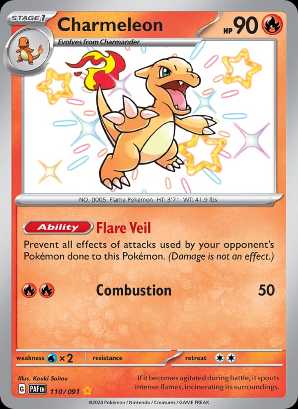 Charmeleon, SV: Paldean Fates · 110/091