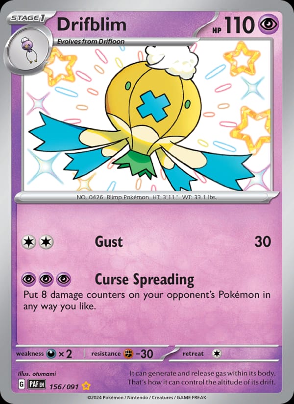 Drifblim, SV: Paldean Fates · 156/091