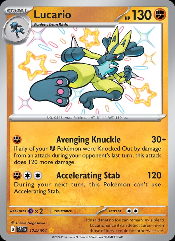 Lucario, SV: Paldean Fates · 174/091