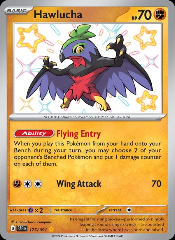 Hawlucha, SV: Paldean Fates · 175/091