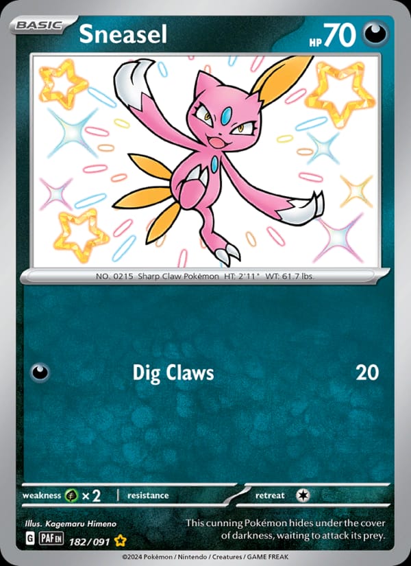 Sneasel, SV: Paldean Fates · 182/091