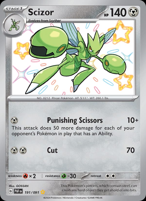 Scizor, SV: Paldean Fates · 191/091