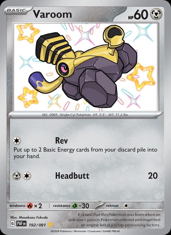 Varoom, SV: Paldean Fates · 192/091