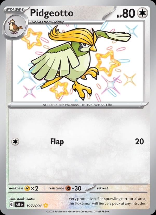Pidgeotto, SV: Paldean Fates · 197/091