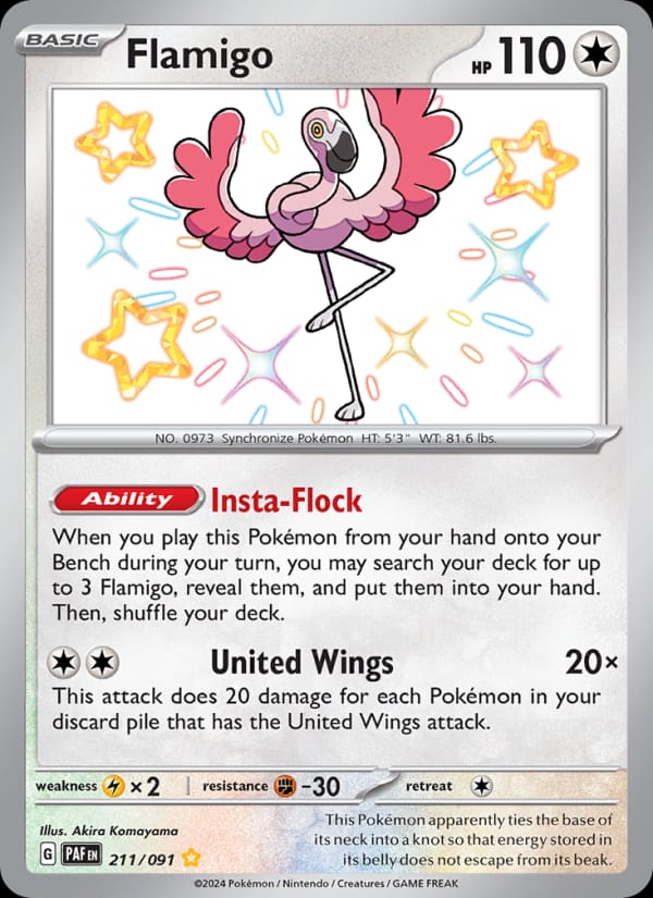 Flamigo, SV: Paldean Fates · 211/091