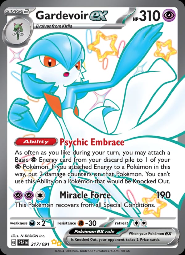 Gardevoir ex, SV: Paldean Fates · 217/091