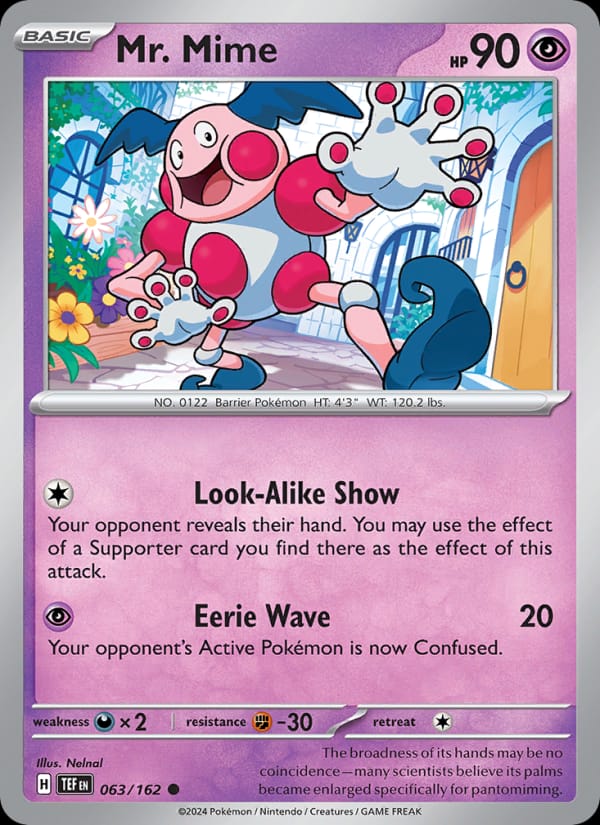 Mr. Mime, SV05: Temporal Forces · 063/162