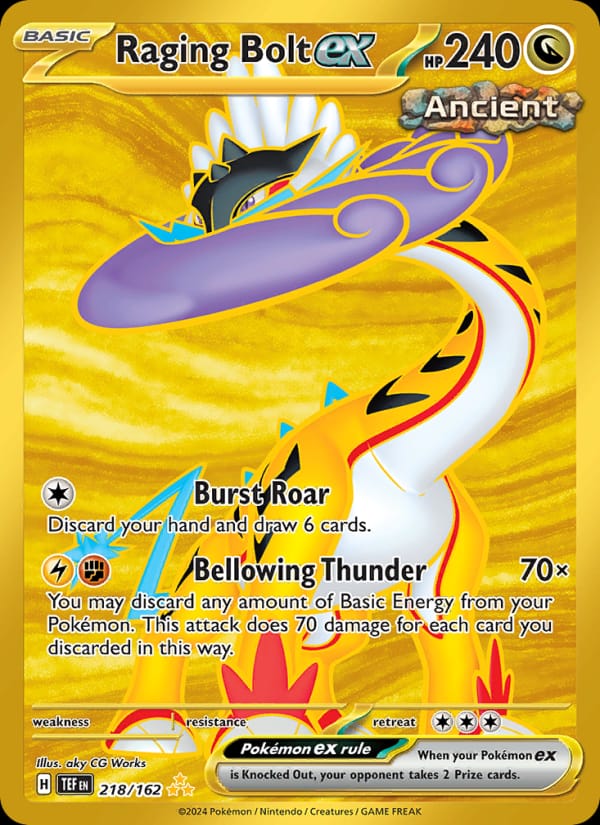 Raging Bolt ex, SV05: Temporal Forces · 218/162