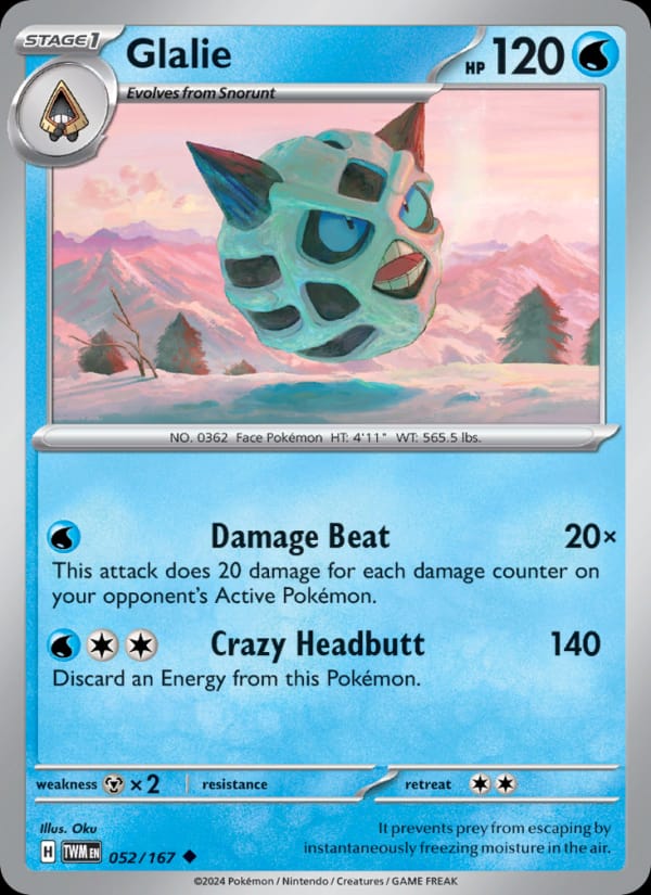 Glalie, SV06: Twilight Masquerade · 052/167