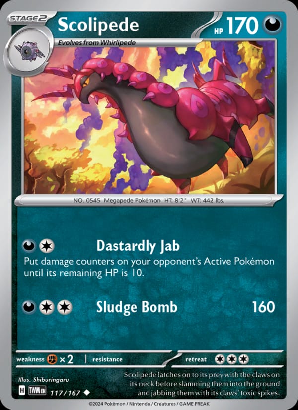Scolipede, SV06: Twilight Masquerade · 117/167