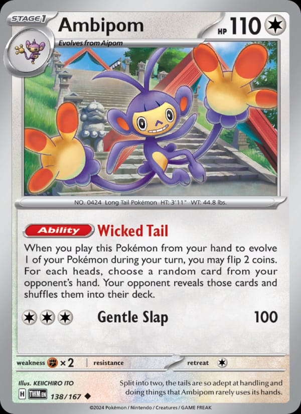 Ambipom, SV06: Twilight Masquerade · 138/167