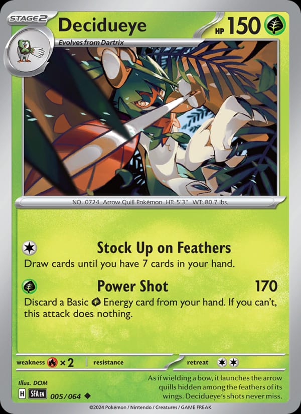 Decidueye, SV: Shrouded Fable · 005/064