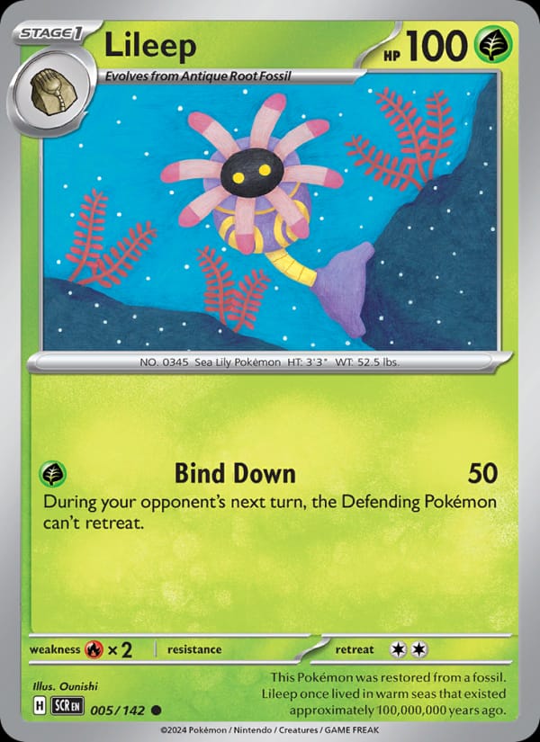 Lileep, SV07: Stellar Crown · 005/142