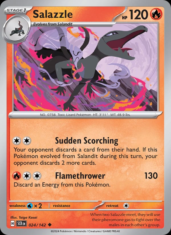 Salazzle, SV07: Stellar Crown · 024/142