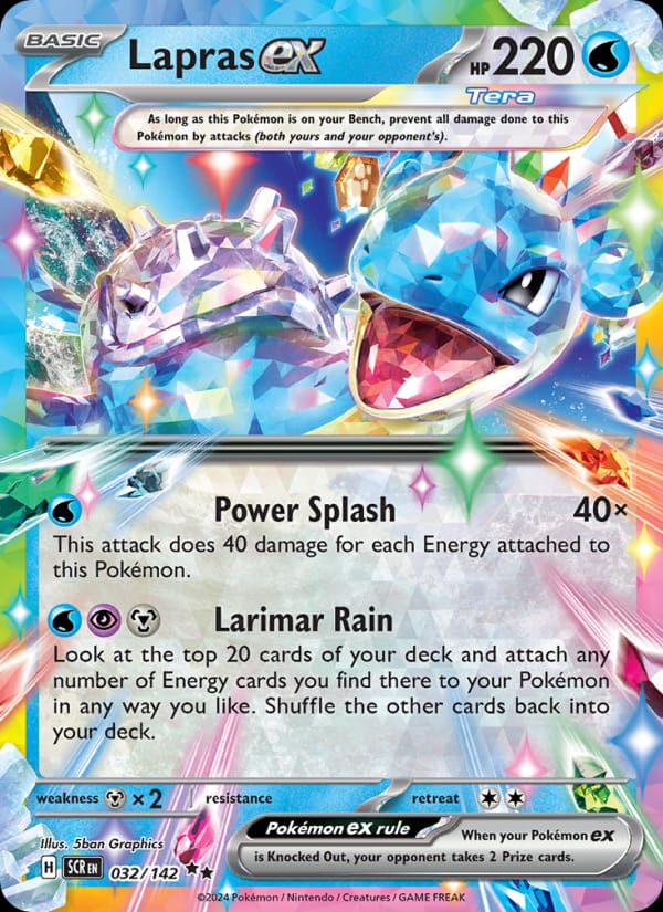 Lapras ex, SV07: Stellar Crown · 032/142