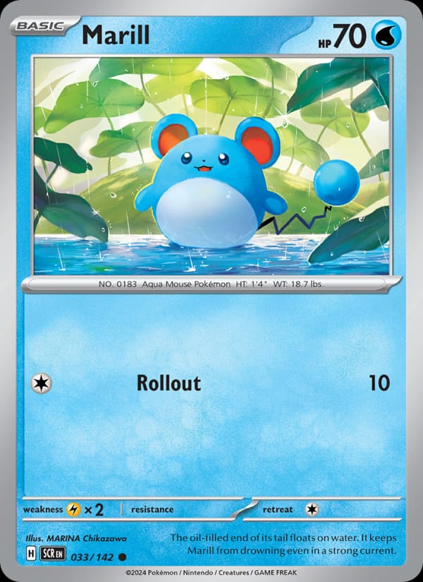 Marill, SV07: Stellar Crown · 033/142