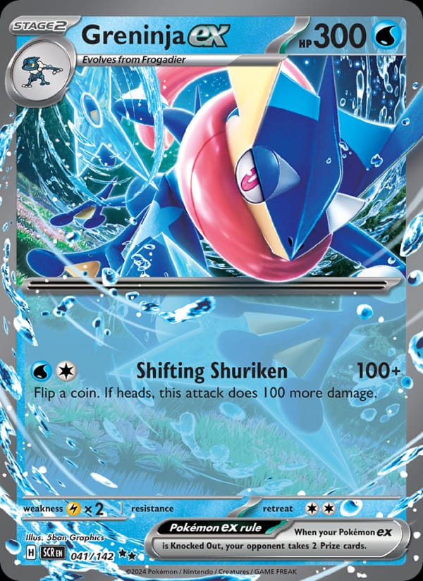 Greninja ex, SV07: Stellar Crown · 041/142