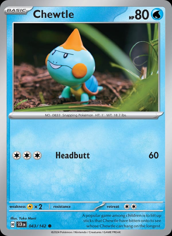 Chewtle, SV07: Stellar Crown · 043/142