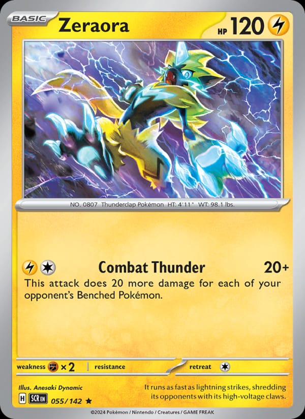 Zeraora, SV07: Stellar Crown · 055/142