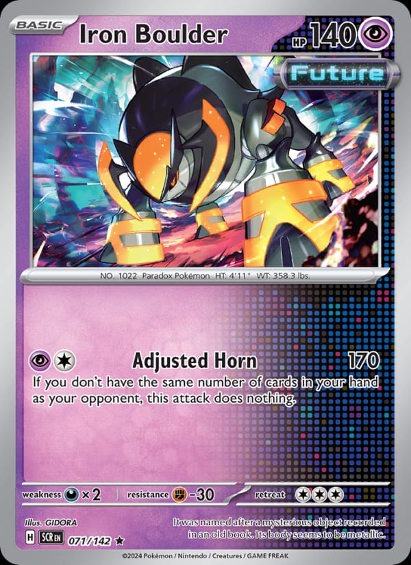 Iron Boulder, SV07: Stellar Crown · 071/142