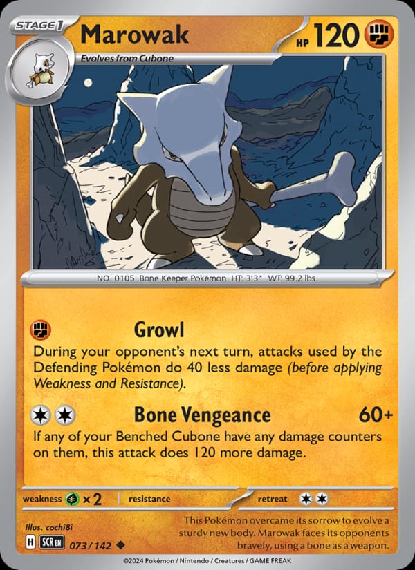 Marowak, SV07: Stellar Crown · 073/142