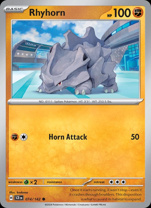 Rhyhorn, SV07: Stellar Crown · 074/142