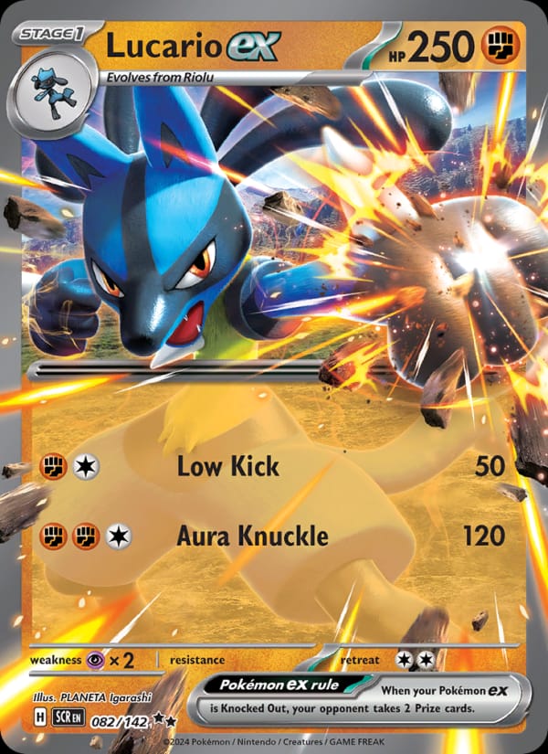 Lucario ex, SV07: Stellar Crown · 082/142