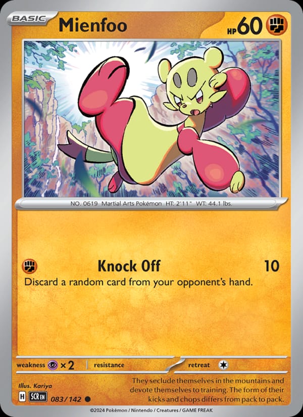 Mienfoo, SV07: Stellar Crown · 083/142