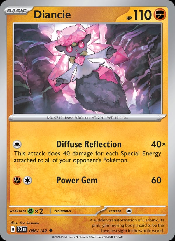 Diancie, SV07: Stellar Crown · 086/142