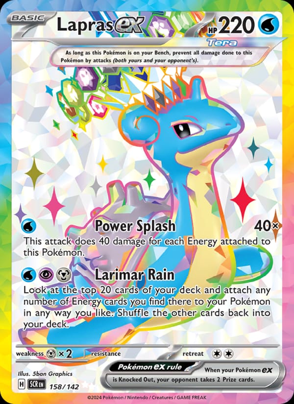 Lapras ex, SV07: Stellar Crown · 158/142