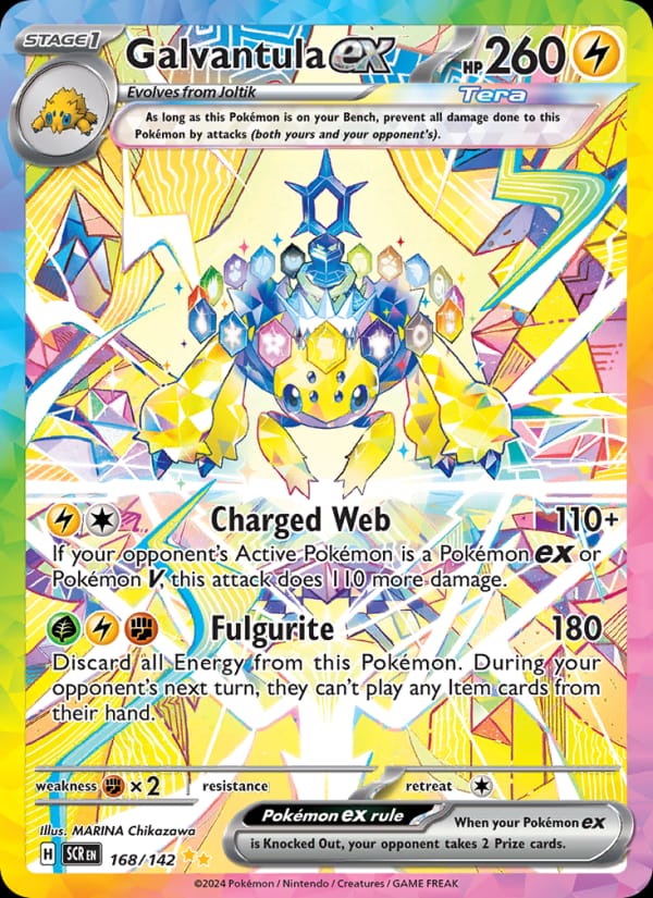 Galvantula ex, SV07: Stellar Crown · 168/142