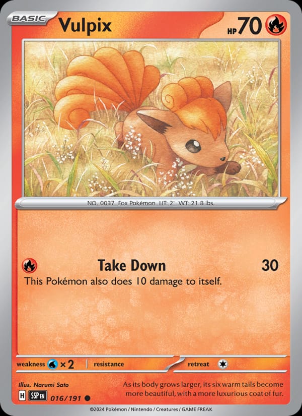 Vulpix, SV08: Surging Sparks · 016/191