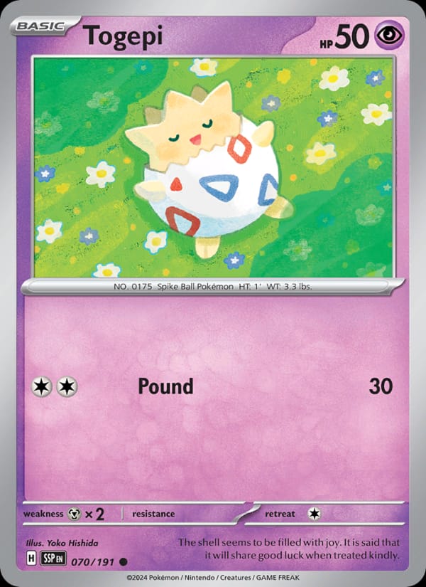 Togepi, SV08: Surging Sparks · 070/191