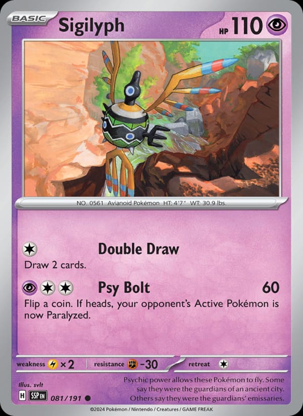 Sigilyph, SV08: Surging Sparks · 081/191